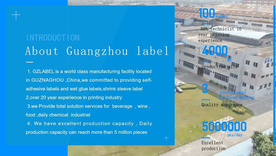 Ekologiczne Klejki Nalepki na etykietę do szklanych butelek i puszek producent nalepek na etykiety