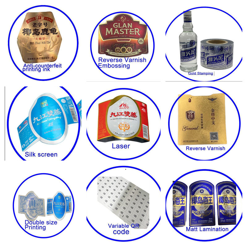 Ekologiczne Klejki Nalepki na etykietę do szklanych butelek i puszek producent nalepek na etykiety