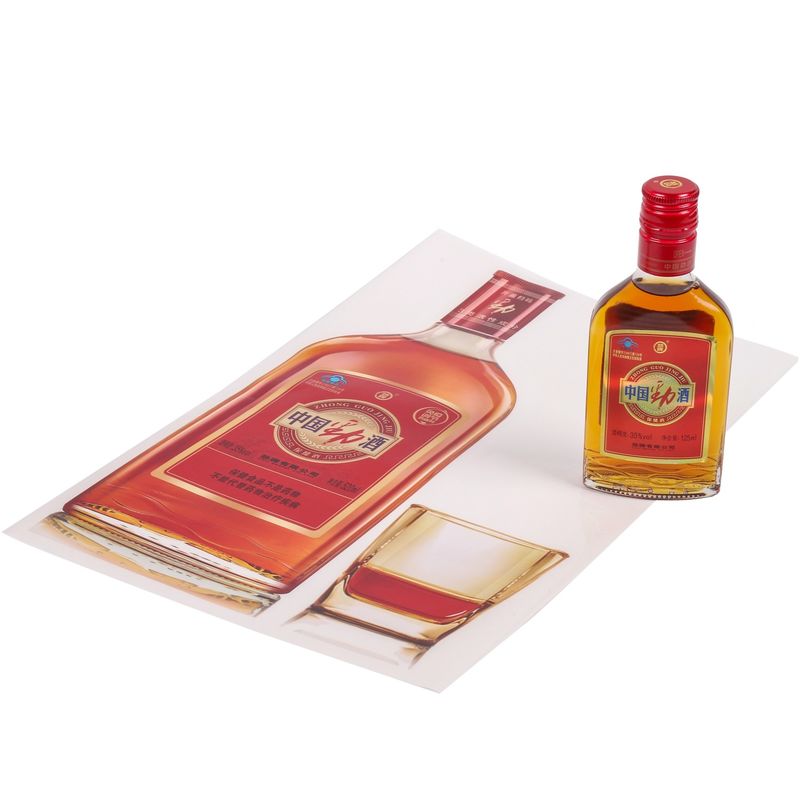 Drukowanie transparentnych naklejek na etykiety butli whisky wódki producent naklejek na etykiety