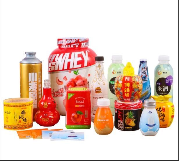 Wodotwórcze etykiety z kurczącym się rękawem dla etykiet aromatycznych w białym BOPP/PE/PP/PVC/PET
