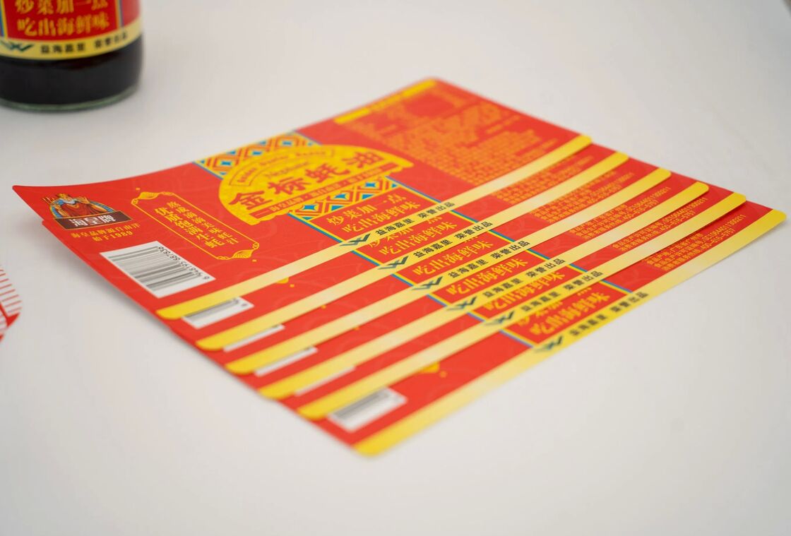 Samoprzylepna, indywidualna naklejka na etykietach dla różnych produktów